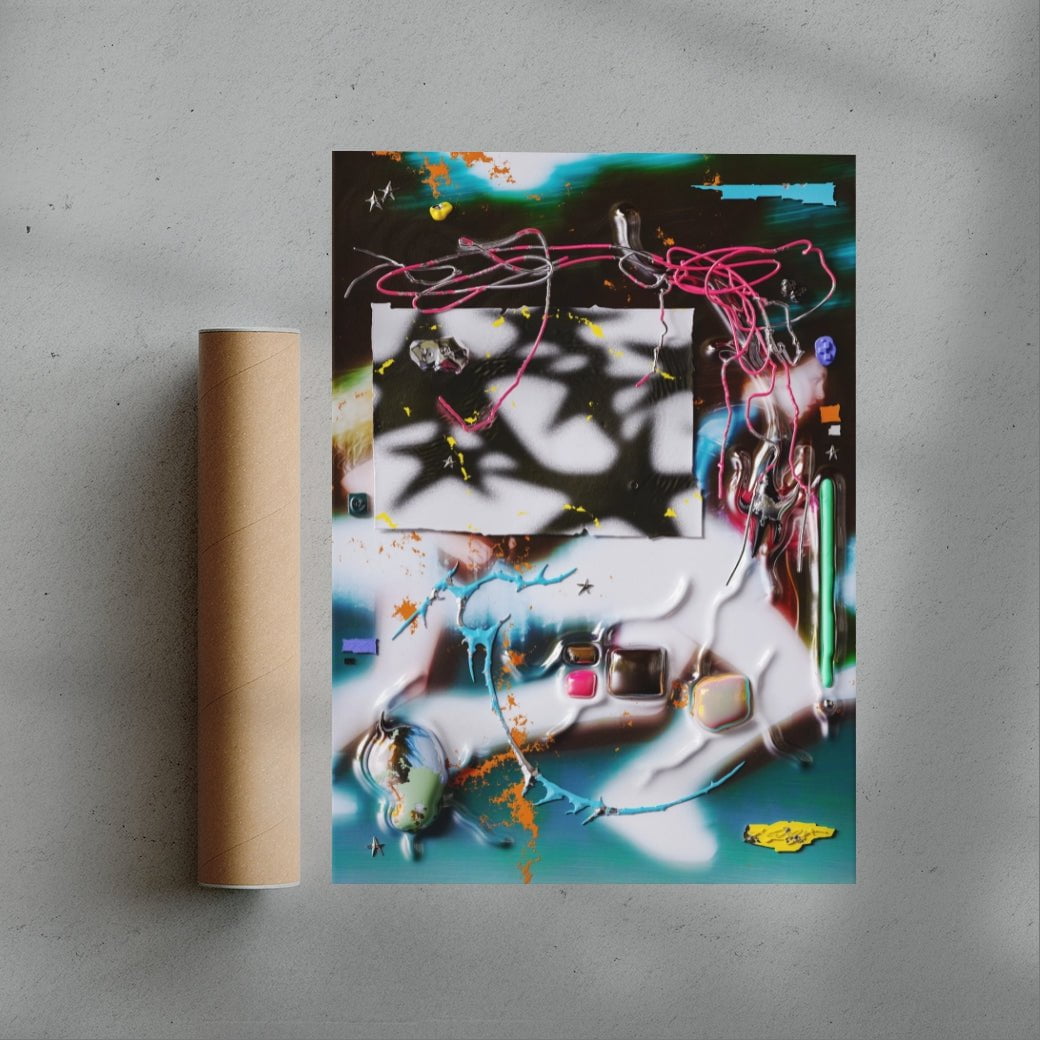 Fractured Youth contemporary wall art print by Kitasavi - sold by DROOL