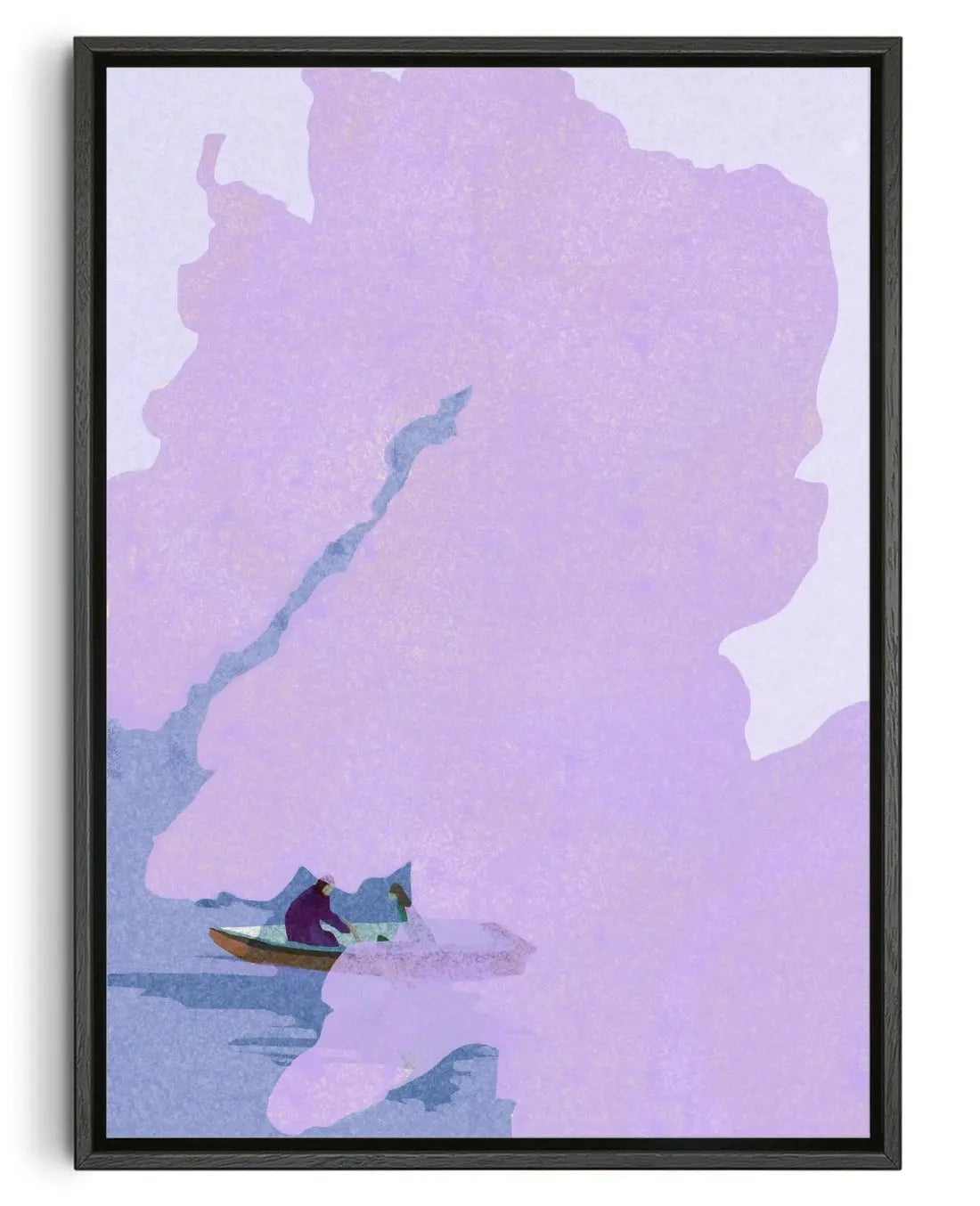 Wisteria contemporary wall art print by Lily Kong - sold by DROOL