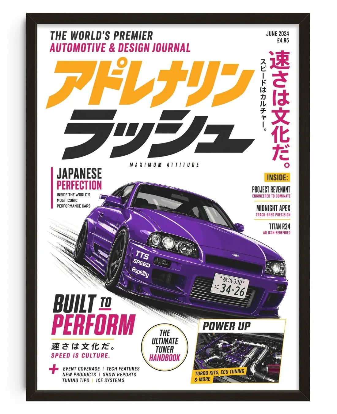 JDM Pulse contemporary art print by Todd Pham - sold by DROOL