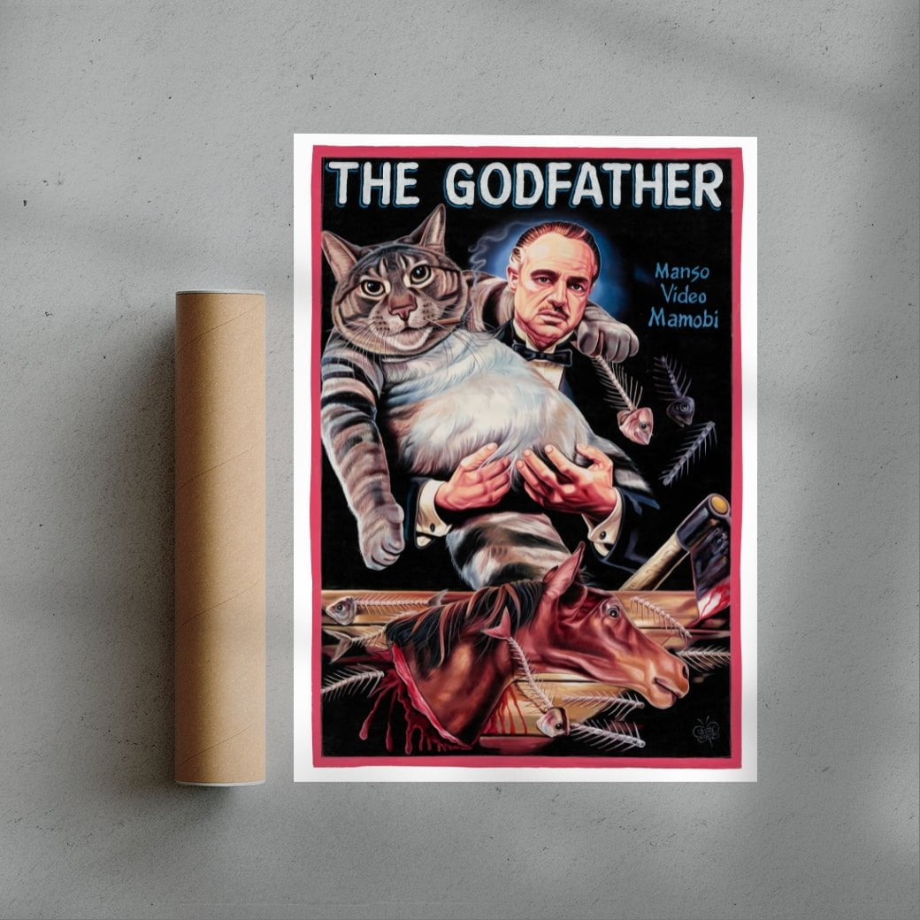 The Godfather contemporary wall art print by Deadly Prey - sold by DROOL