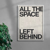 ALL THE SPACE contemporary wall art print by Brad Mead - sold by DROOL
