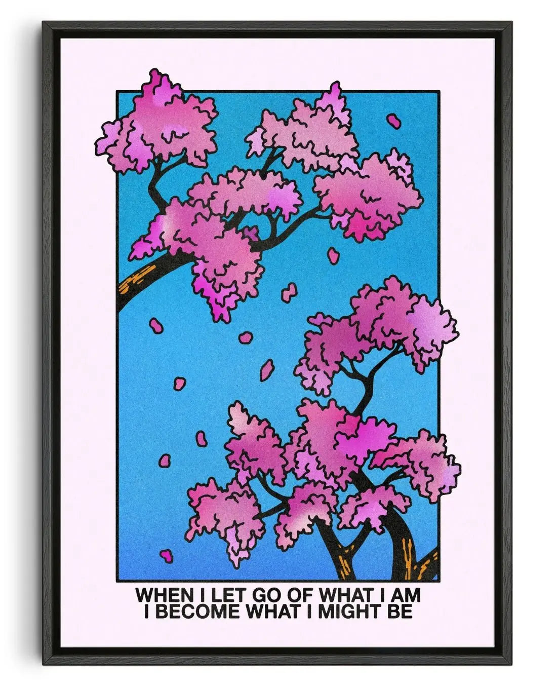 When I Let Go of What I Am contemporary wall art print by Othman Zougam - sold by DROOL