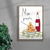 Mm Pasta contemporary wall art print by DROOL Collective - sold by DROOL
