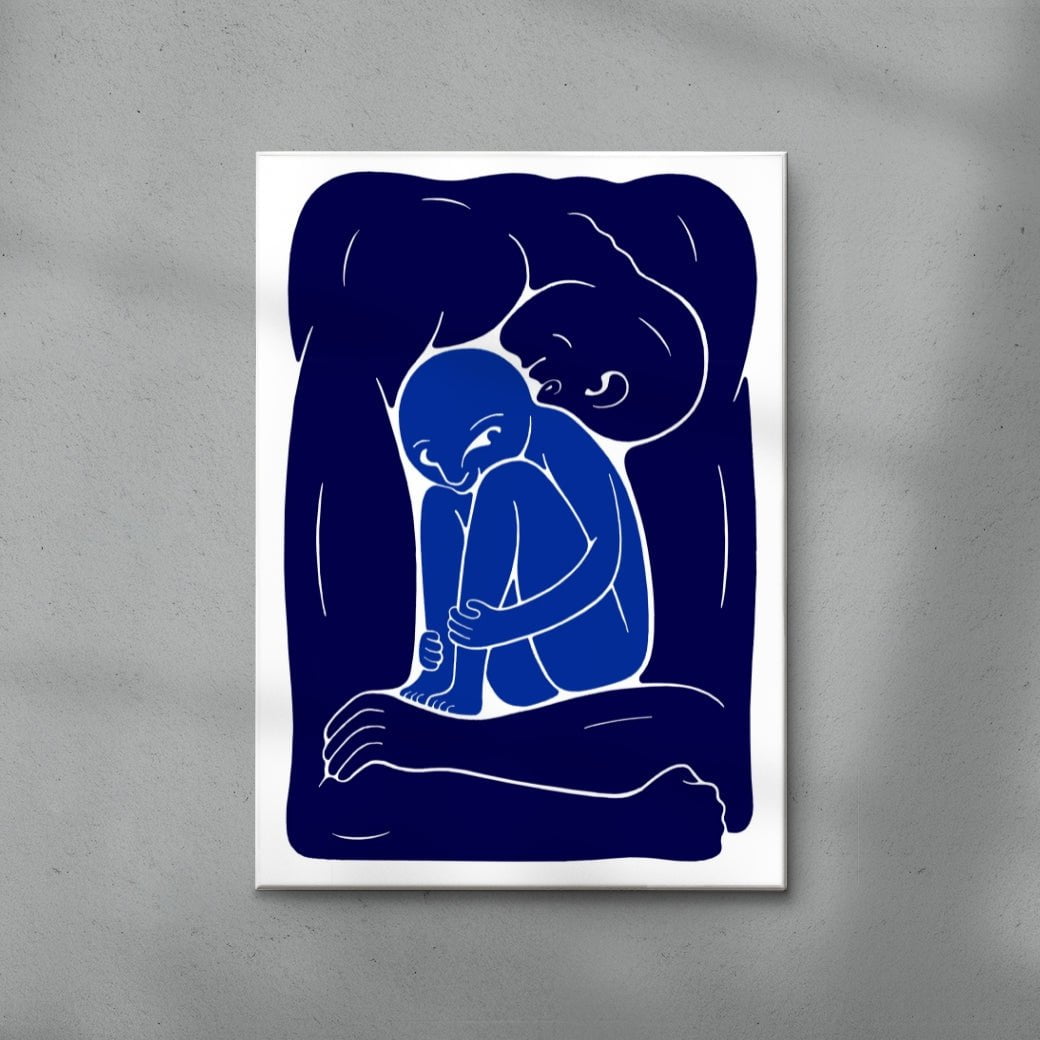 Inner Child contemporary wall art print by Henrik Delehag - sold by DROOL