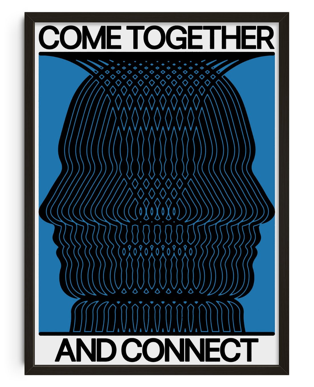 Connect contemporary wall art print by John Schulisch - sold by DROOL