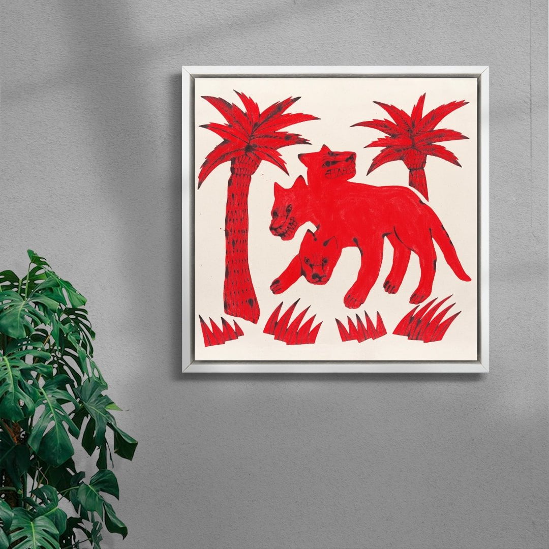 Cerberus contemporary wall art print by Kwonny - sold by DROOL