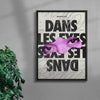 Dans les Eyes contemporary wall art print by RIM Atelier - sold by DROOL