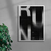 Run contemporary wall art print by Meindl Taxer - sold by DROOL