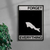 FORGET EVERYTHING contemporary wall art print by Brad Mead - sold by DROOL