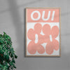 Oui contemporary wall art print by Sara Cristina Moser - sold by DROOL