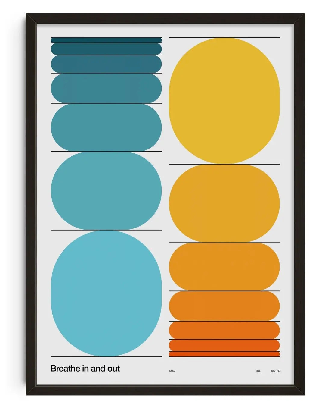 Breathe contemporary wall art print by Mirza Talovic - sold by DROOL
