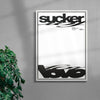 Sucker For Love contemporary wall art print by Salome Frenzel - sold by DROOL