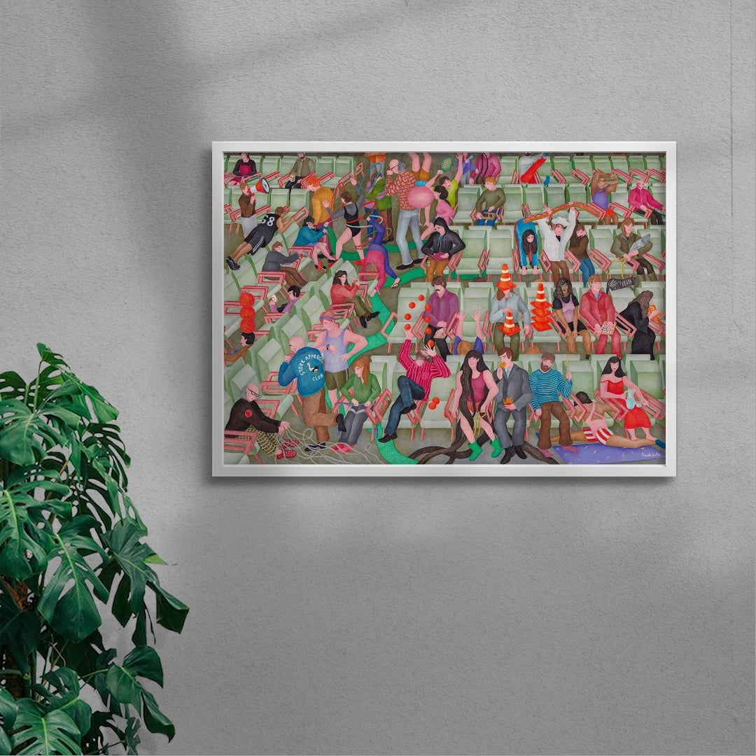 World Records' Waiting Room contemporary wall art print by Daukantė - sold by DROOL