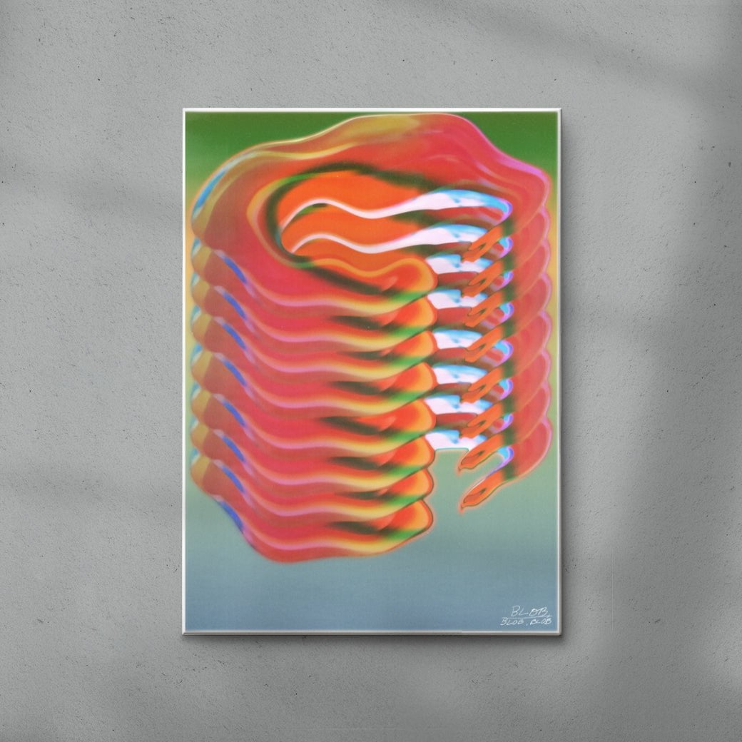 Blob blob blob. contemporary wall art print by Jorge Santos - sold by DROOL