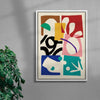 Paper Garden contemporary wall art print by Stell Paper - sold by DROOL