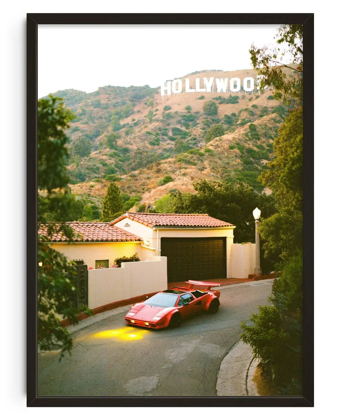 Countach in Hollywood contemporary wall art print by Chazzydawg - sold by DROOL