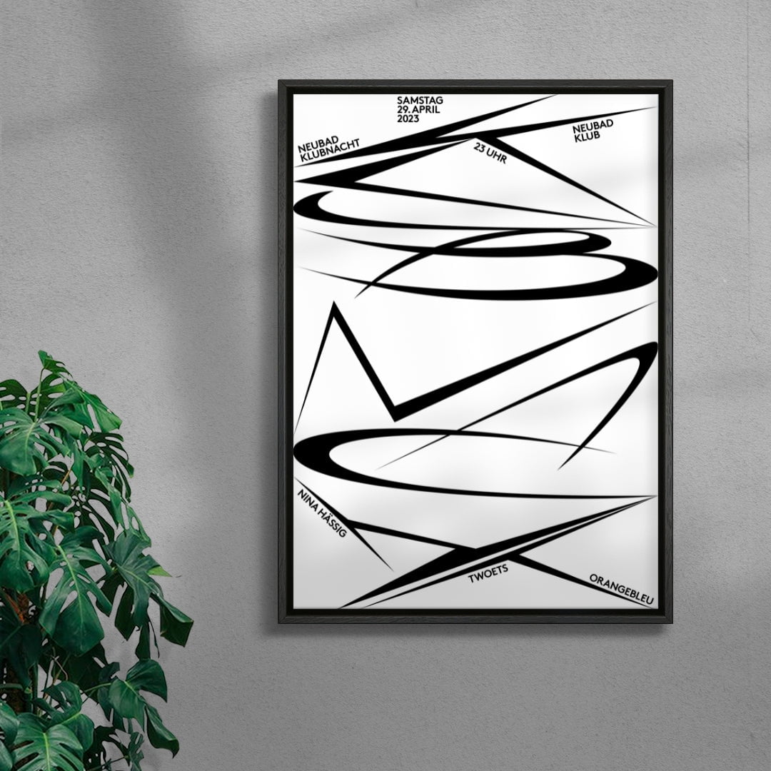 Klubnacht Neubad contemporary wall art print by Alessio Borando - sold by DROOL