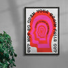 Open mind contemporary wall art print by John Schulisch - sold by DROOL