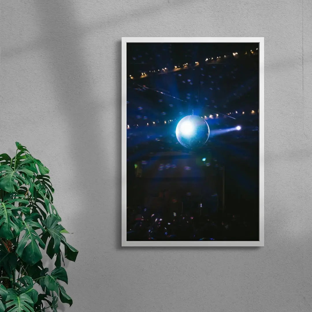 Night Fever contemporary wall art print by Peggy Voir - sold by DROOL