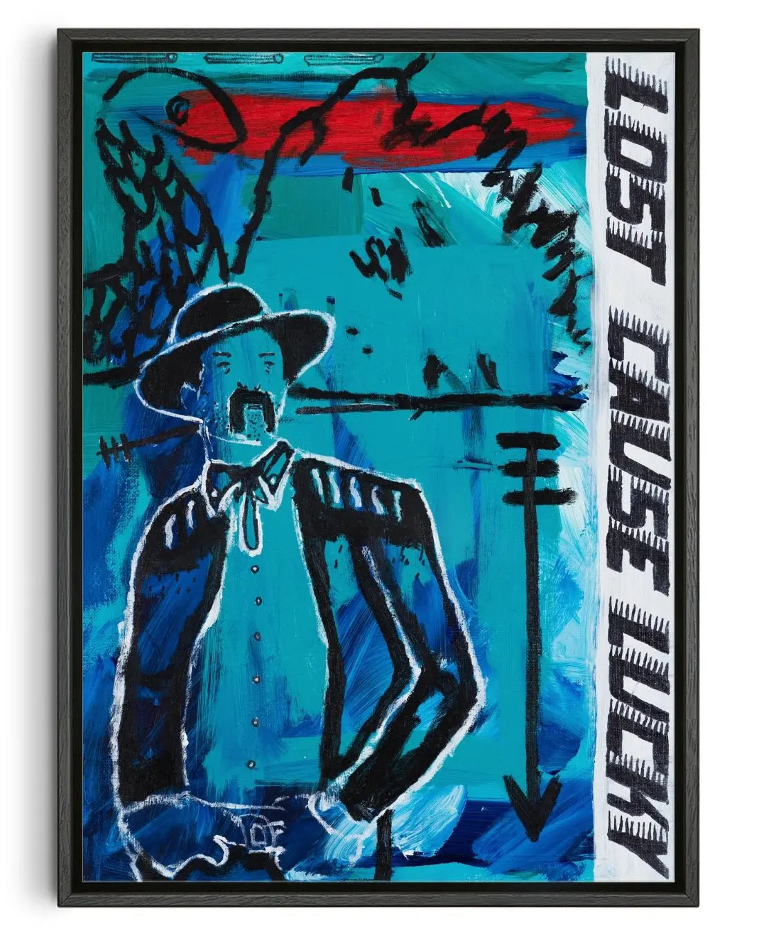 Lost cause Lucky contemporary wall art print by Billy Bagilhole - sold by DROOL