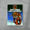0 Days Since Last Accident contemporary wall art print by Othman Zougam - sold by DROOL