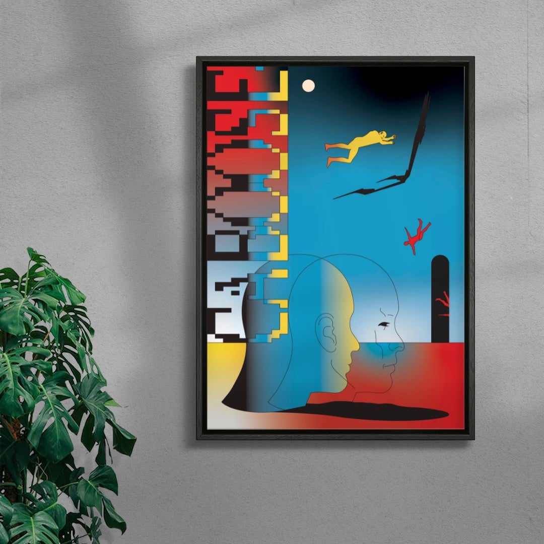 Trippin contemporary wall art print by Will Da Costa - sold by DROOL