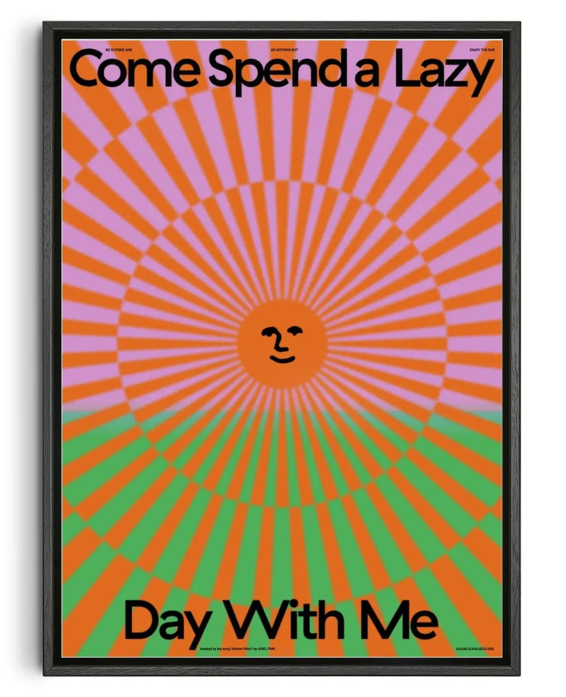 Spend a Lazy Day With Me contemporary wall art print by John Schulisch - sold by DROOL