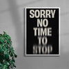 NO TIME TO STOP - UNFRAMED contemporary wall art print by Brad Mead - sold by DROOL