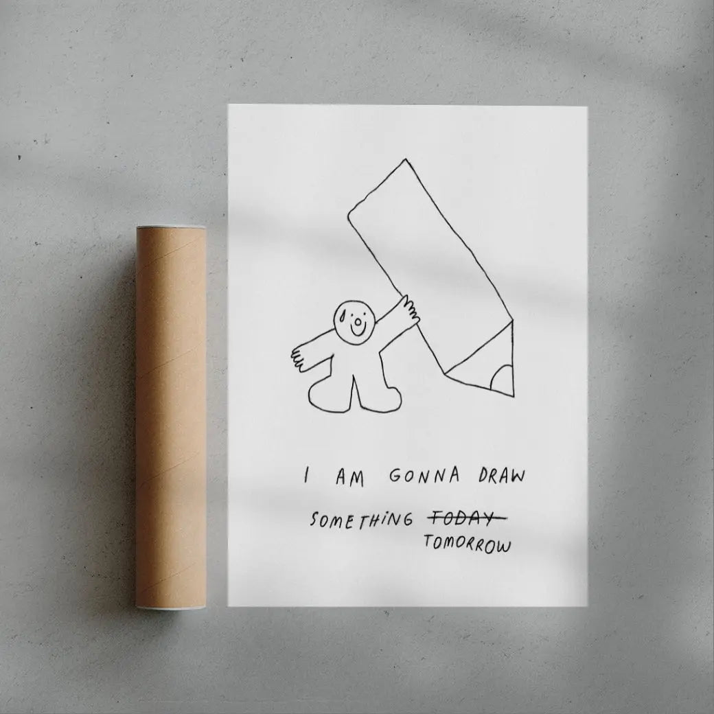 Tomorrow contemporary wall art print by Bianca Beneduci Assad - sold by DROOL