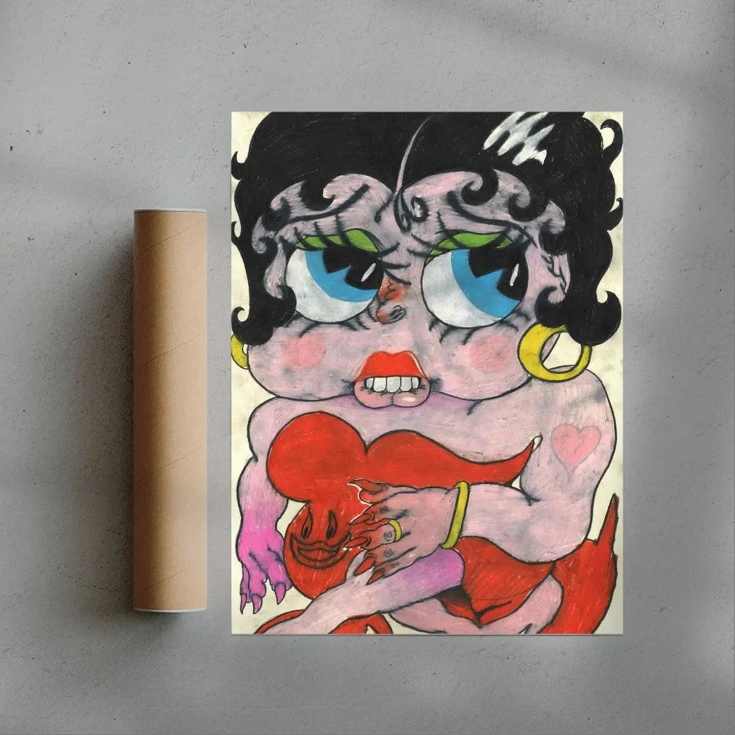 Betty boop contemporary wall art print by Austin Ansbro - sold by DROOL