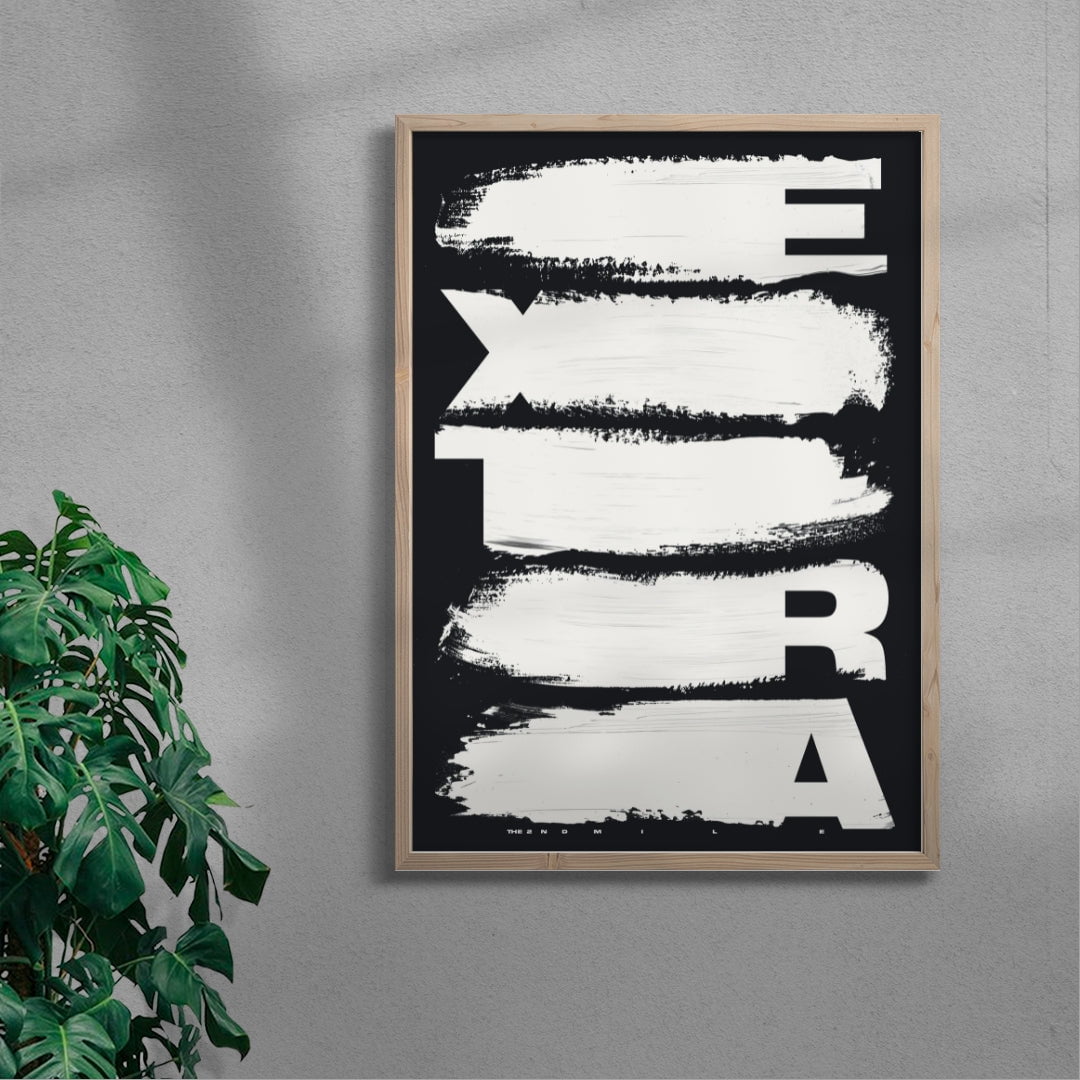 EXTRA contemporary wall art print by Xtian Miller - sold by DROOL