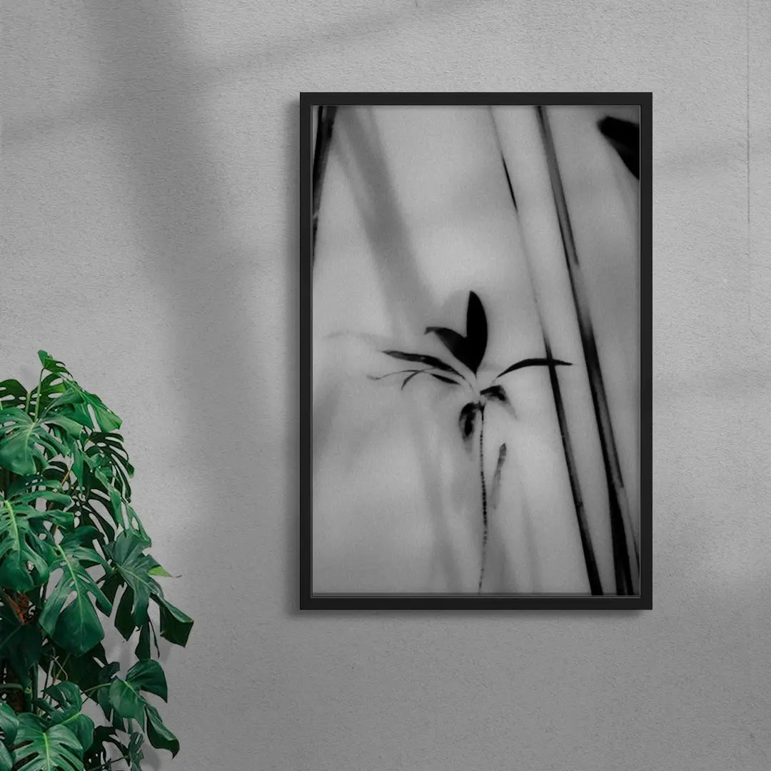 Silhouetted Plant contemporary wall art print by Laura James - sold by DROOL
