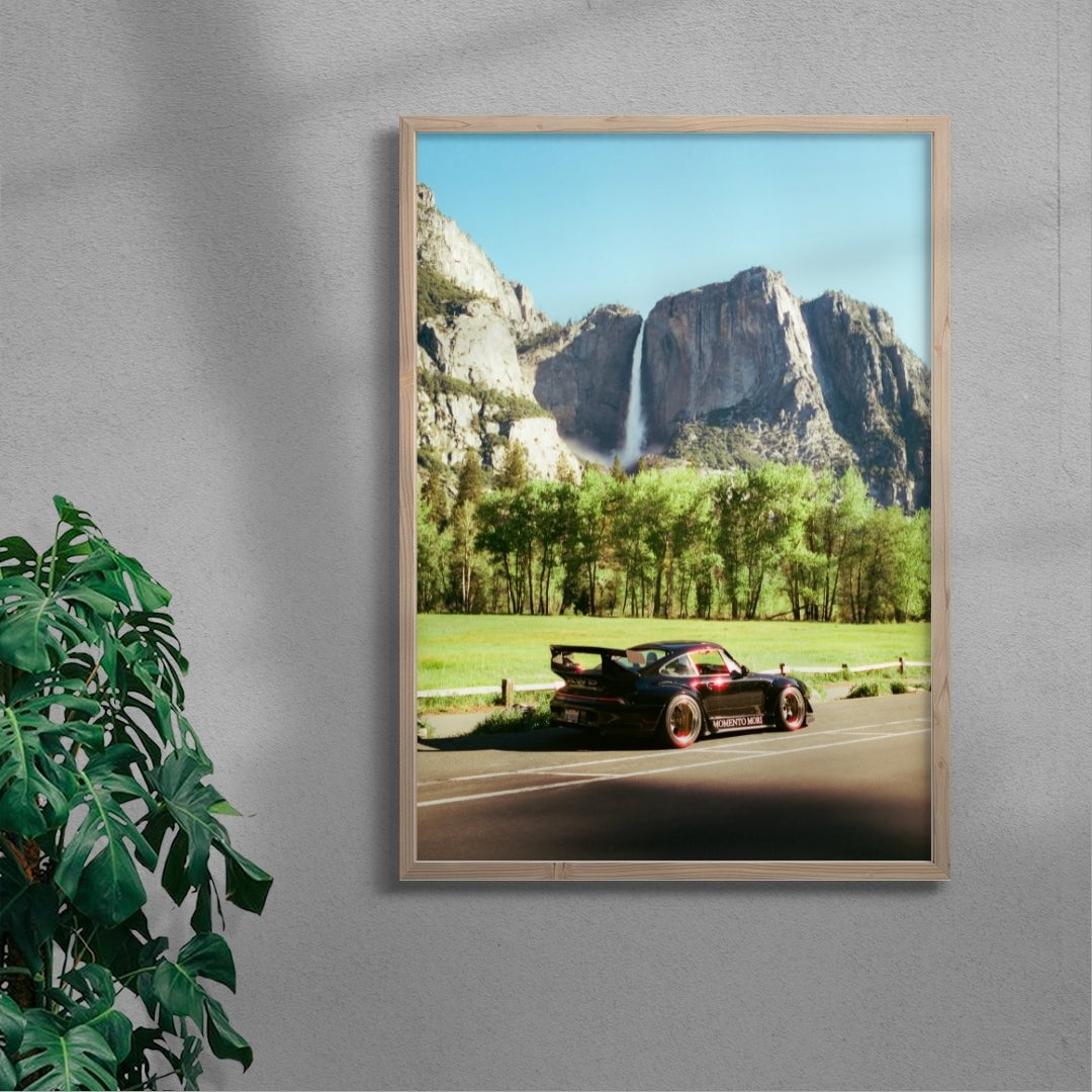 RWB Porsche in Yosemite contemporary wall art print by Chazzydawg - sold by DROOL