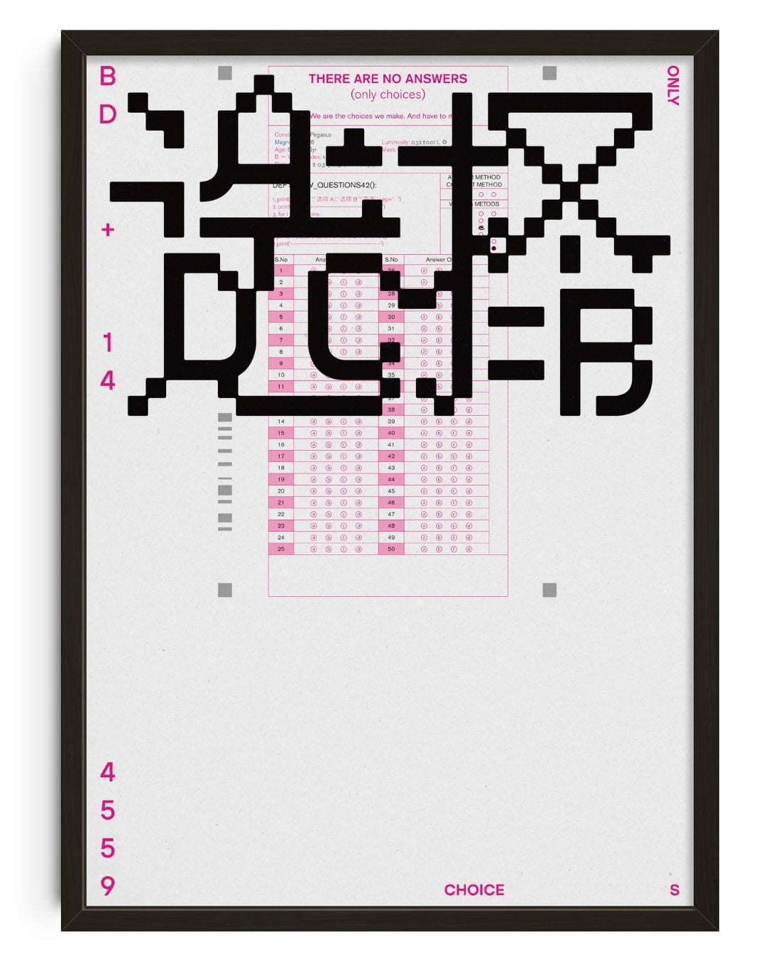 Only Choices contemporary wall art print by cloud.cb - sold by DROOL