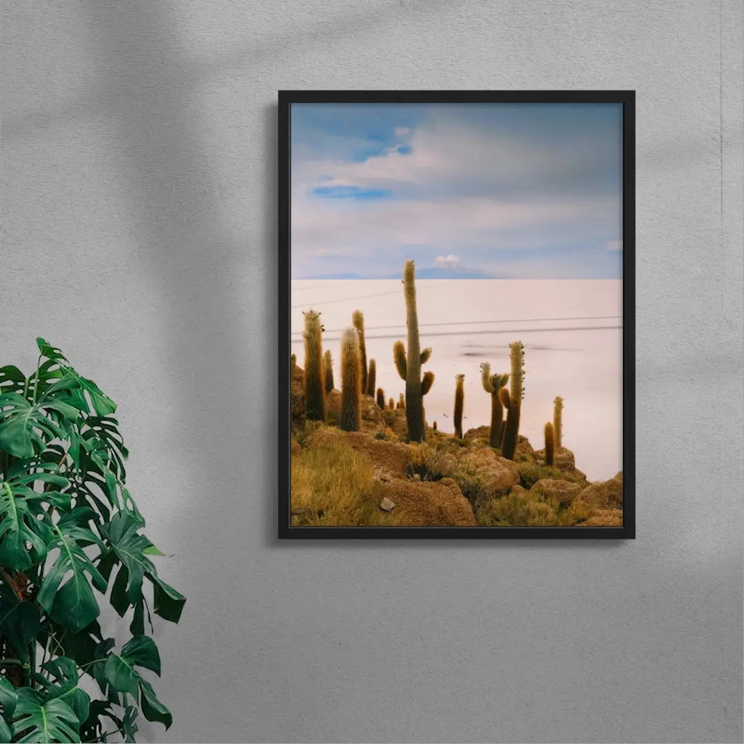 Salty Cacti contemporary wall art print by Mandy Sham - sold by DROOL