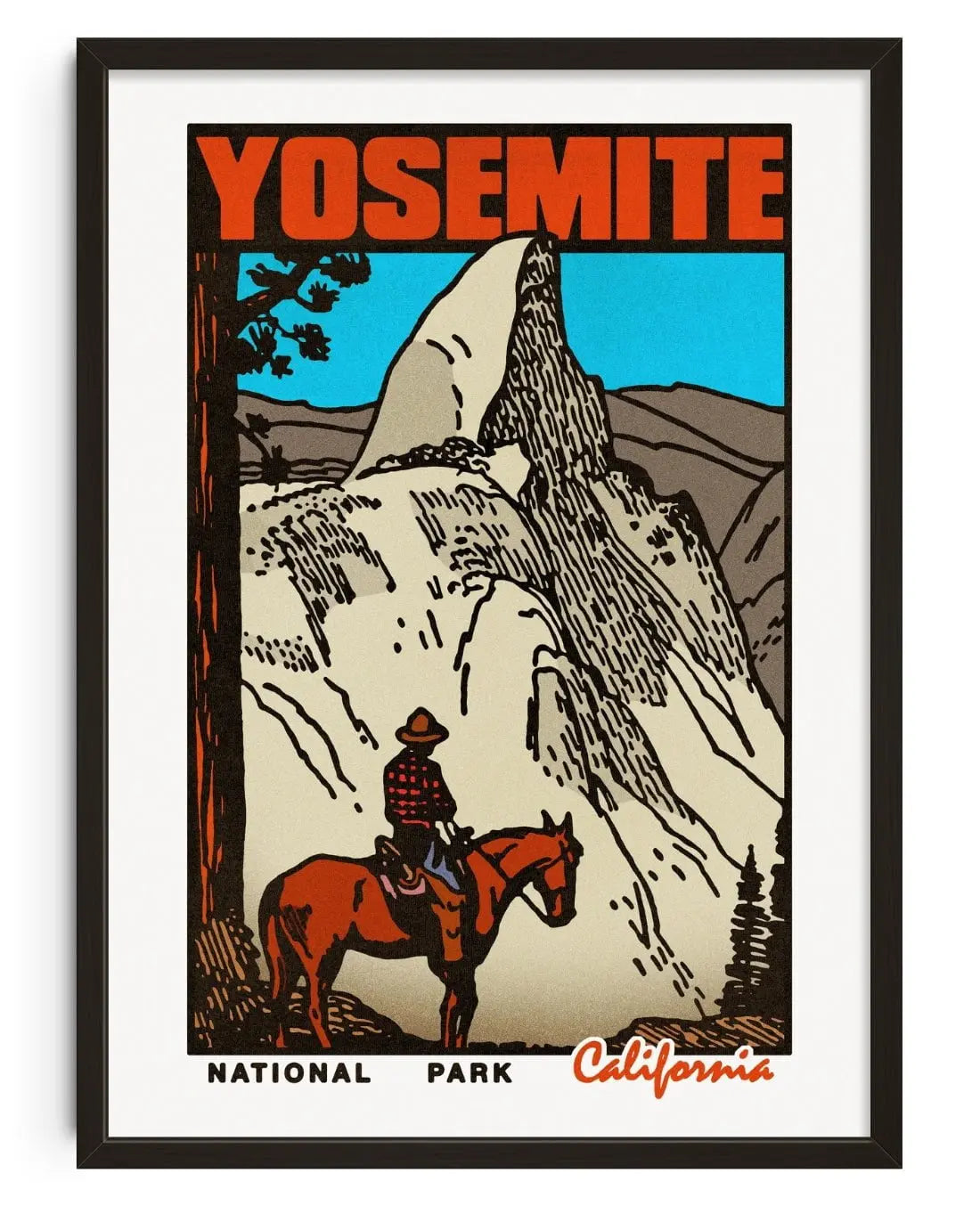 Yosemite contemporary wall art print by Othman Zougam - sold by DROOL