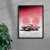 Pink Ride contemporary wall art print by Paulina Almira - sold by DROOL