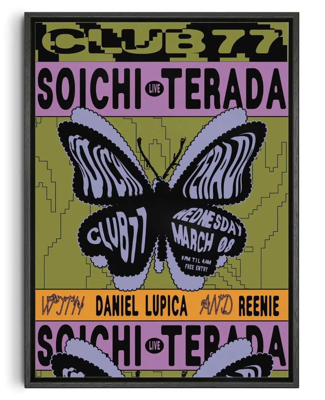 Soichi Terada at Club 77 Sydney contemporary wall art print by Gabrielle White - sold by DROOL