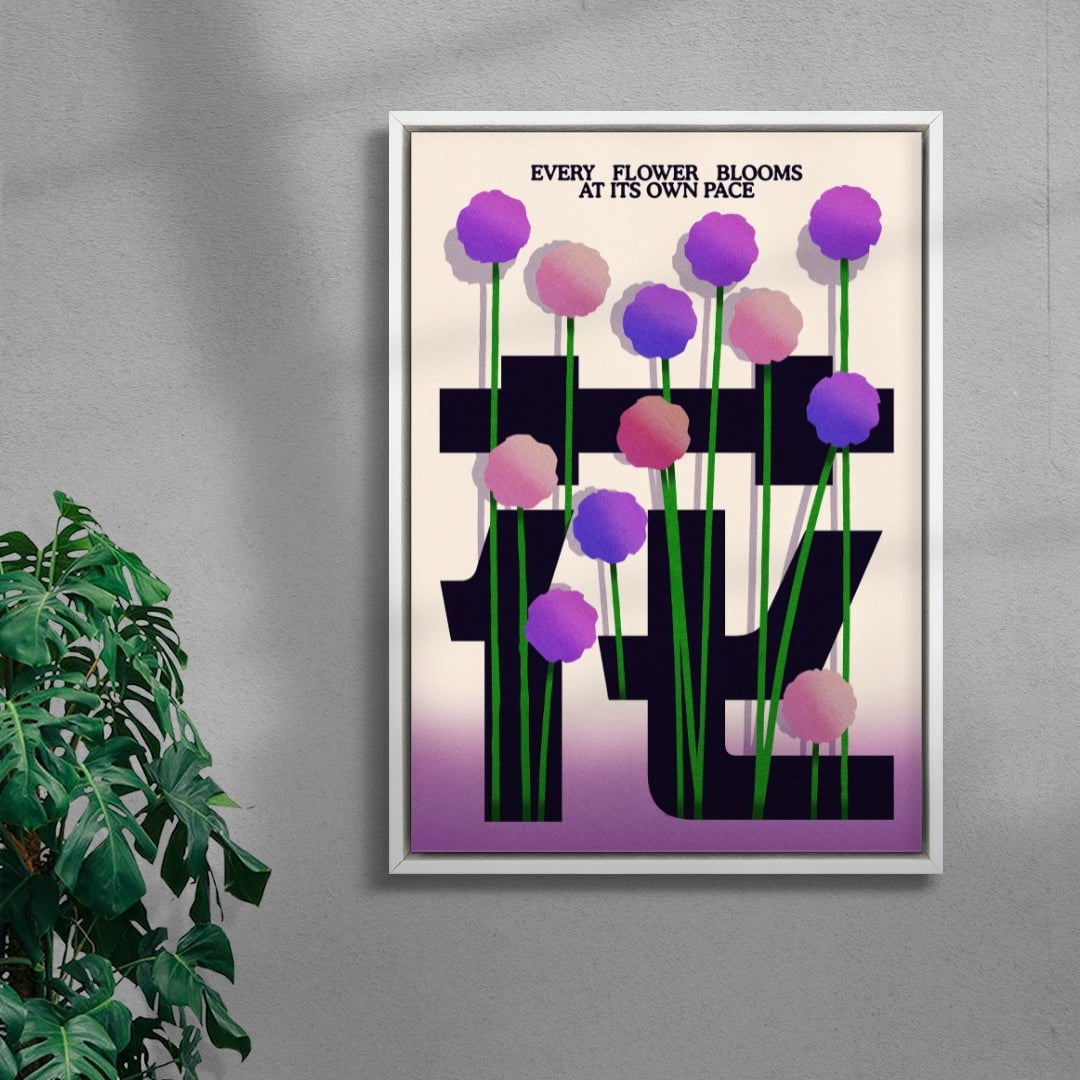 Bloom contemporary wall art print by Othman Zougam - sold by DROOL