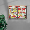 Crescent Sky Nights Display Cabinet contemporary wall art print by Firpal Jawanda - sold by DROOL