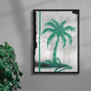 Palm’s Spaghetti contemporary wall art print by Dom Russo - sold by DROOL