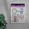 Zhao Dai pres. Woody92 contemporary wall art print by MENSLIES - sold by DROOL