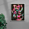 Figure 8 contemporary wall art print by Jasmin Chavez - sold by DROOL