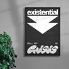 Existential Crisis contemporary wall art print by Salome Frenzel - sold by DROOL