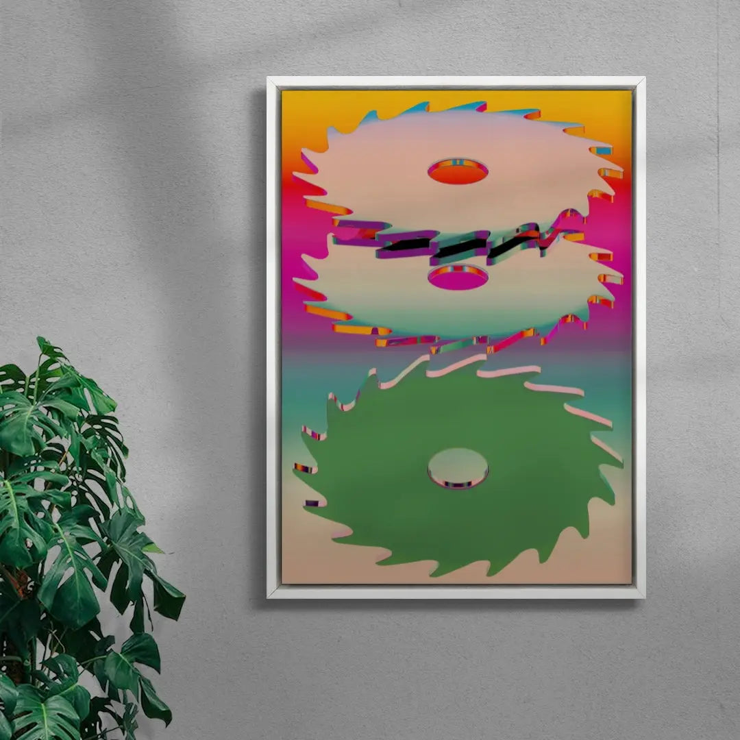 Dopamine Cuts contemporary wall art print by Casiel Checoni - sold by DROOL