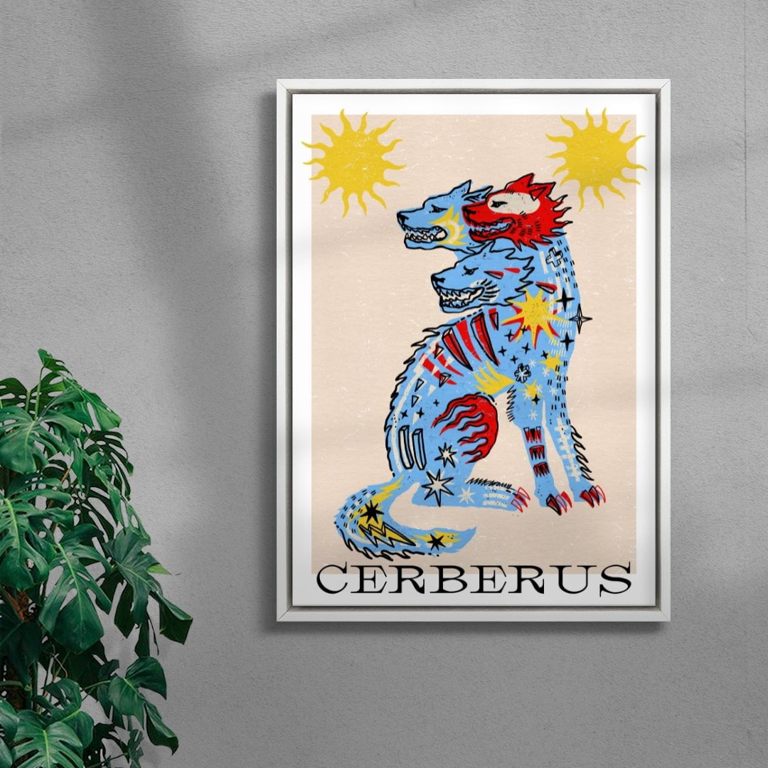 Cerberus II contemporary wall art print by Kwonny - sold by DROOL