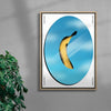 Banana contemporary wall art print by Jorge Santos - sold by DROOL
