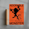 Adorable Monster contemporary wall art print by Sven Silk - sold by DROOL