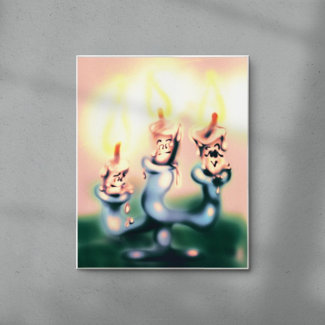 Velas contemporary wall art print by Florencia Pernicone - sold by DROOL