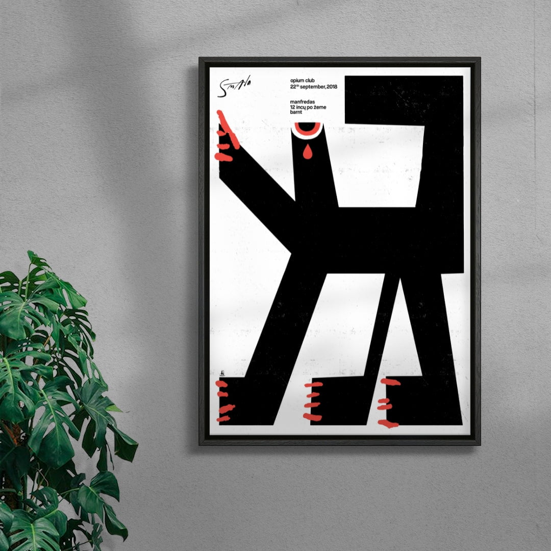 Smala Harpy contemporary wall art print by Floating Bstrd - sold by DROOL